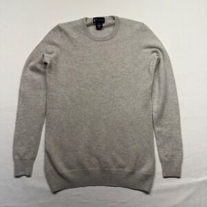 C By Bloomingdale's 100% Cashmere Sweater Small‎ Crewneck Beige Soft Classic